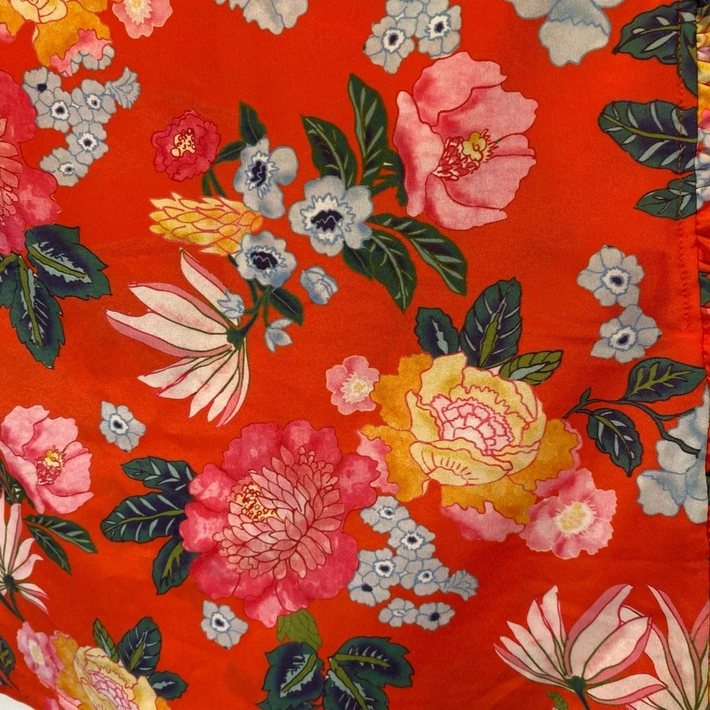 Smith & Quinn The Blaire Skort Women's Large Floral Ruffle Golf Skirt Preppy NWT
